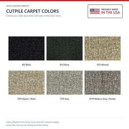 2005-2013 Chevy Corvette Coupe Front w/ Riser Cutpile Replacement Carpet Kit w/ Mass Backing - 3-Piece - product details imag