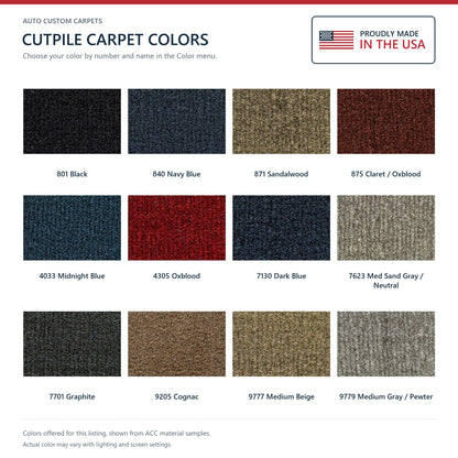 1992-1998 Chevrolet C3500 Crew Cab Cutpile Molded Replacement Carpet Kit - 1-Piece - product details image 9