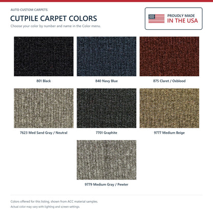 1997-1998 Chevrolet K2500 Ext Cab with Rear Air Cutpile Molded Replacement Carpet Kit - 1-Piece - product details image 9