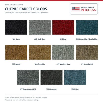 1985-1994 GMC Safari Complete with Engine Cover Cutpile Molded Replacement Carpet Kit - 6-Piece - product details image 8
