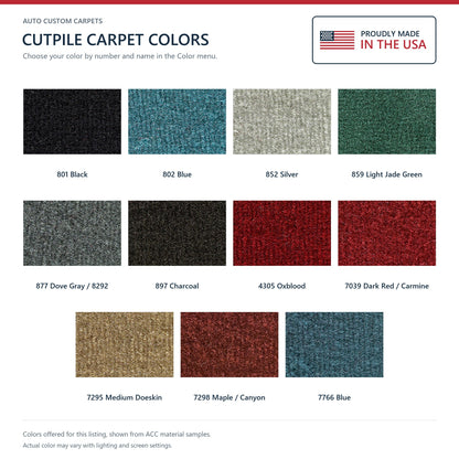 1979-1980 GMC K1500 Suburban Cargo Area Cutpile Molded Replacement Carpet Kit - 3-Piece - product details image 7