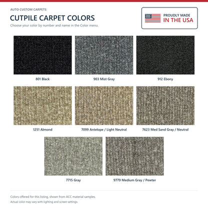 2007-2014 GMC Sierra 2500 HD Reg Cab Auto/Manual 2 & 4WD Cutpile Replacement Carpet Kit - 1-Piece - product details image 9