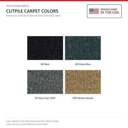1982-1988 Cadillac Cimarron 4DR Cutpile Molded Replacement Carpet Kit - 1-Piece - product details image 9