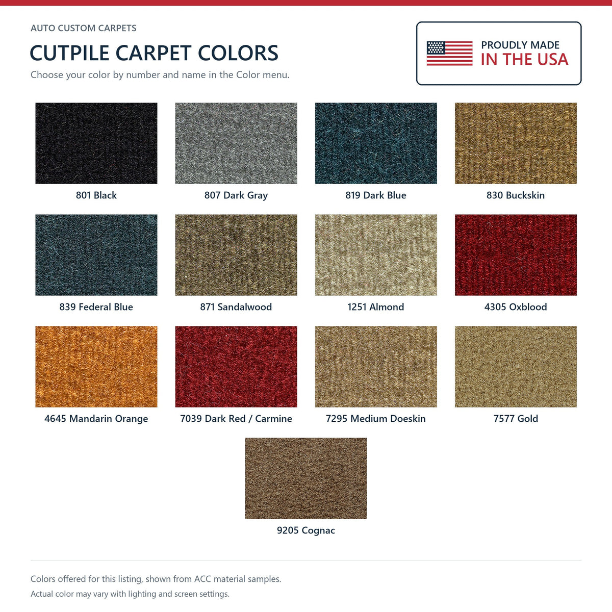 1984-1990 Jeep Wagoneer Cargo Area Cutpile Molded Replacement Carpet Kit - 1-Piece - product details image 7