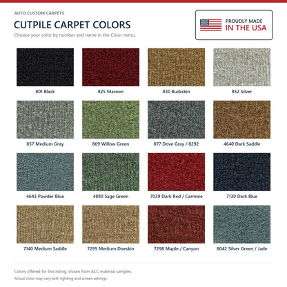 1977-1981 Chevrolet Impala 2DR Cutpile Molded Replacement Carpet Kit - 1-Piece - product details image 9