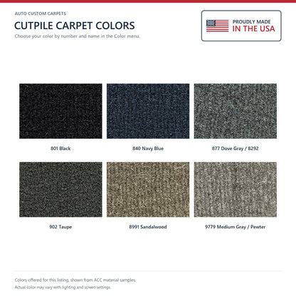 2001-2007 Chrysler Town & Country w/o Heel Pad Van w/o Stow & Cutpile Replacement Carpet Kit - 1-Piece - product details imag