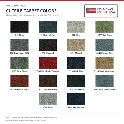 1979-1985 Buick Riviera 2DR Coupe Cutpile Molded Replacement Carpet Kit - 1-Piece - product details image 9