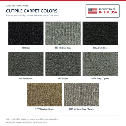 2003-2006 Jeep Wrangler Long Console w/ Rocker Panels Cutpile Replacement Carpet Kit - 8-Piece - product details image 8
