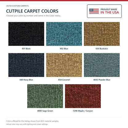 1976 Oldsmobile Cutlass 2DR Cutpile Molded Replacement Carpet Kit - 2-Piece - product details image 9