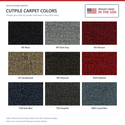 ACC Cutpile color options for this listing - Proudly Made in the USA