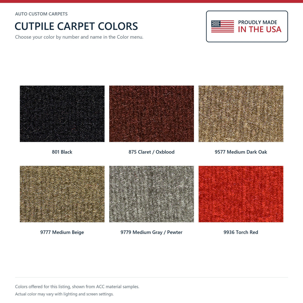 1998-2000 Chevrolet Corvette Convertible Rear with Pad Cutpile Molded Replacement Carpet Kit - 5-Piece - product details imag