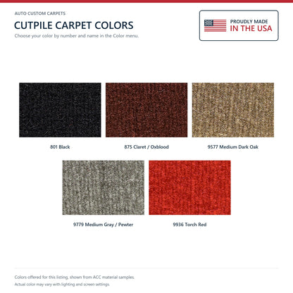 1999-2000 Chevy Corvette HT Tail Light Panel Covers Cutpile Molded Replacement Carpet Kit - 3-Piece - product details image 5