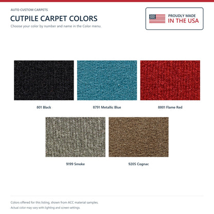 1988-1989 Chevrolet Corvette Coupe Complete with Pad Cutpile Molded Replacement Carpet Kit - 14-Piece - product details image