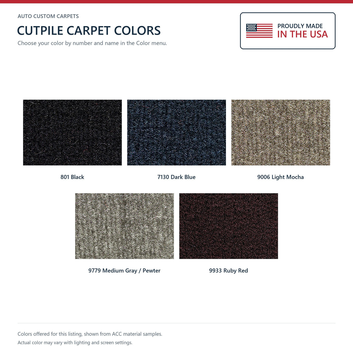 1996-2005 GMC Safari Ext Cargo Area Cutpile Molded Replacement Carpet Kit - 4-Piece - product details image 5