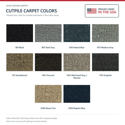 1993-2001 Chevrolet Lumina 2DR/4DR Cutpile Molded Replacement Carpet Kit - 1-Piece - product details image 9