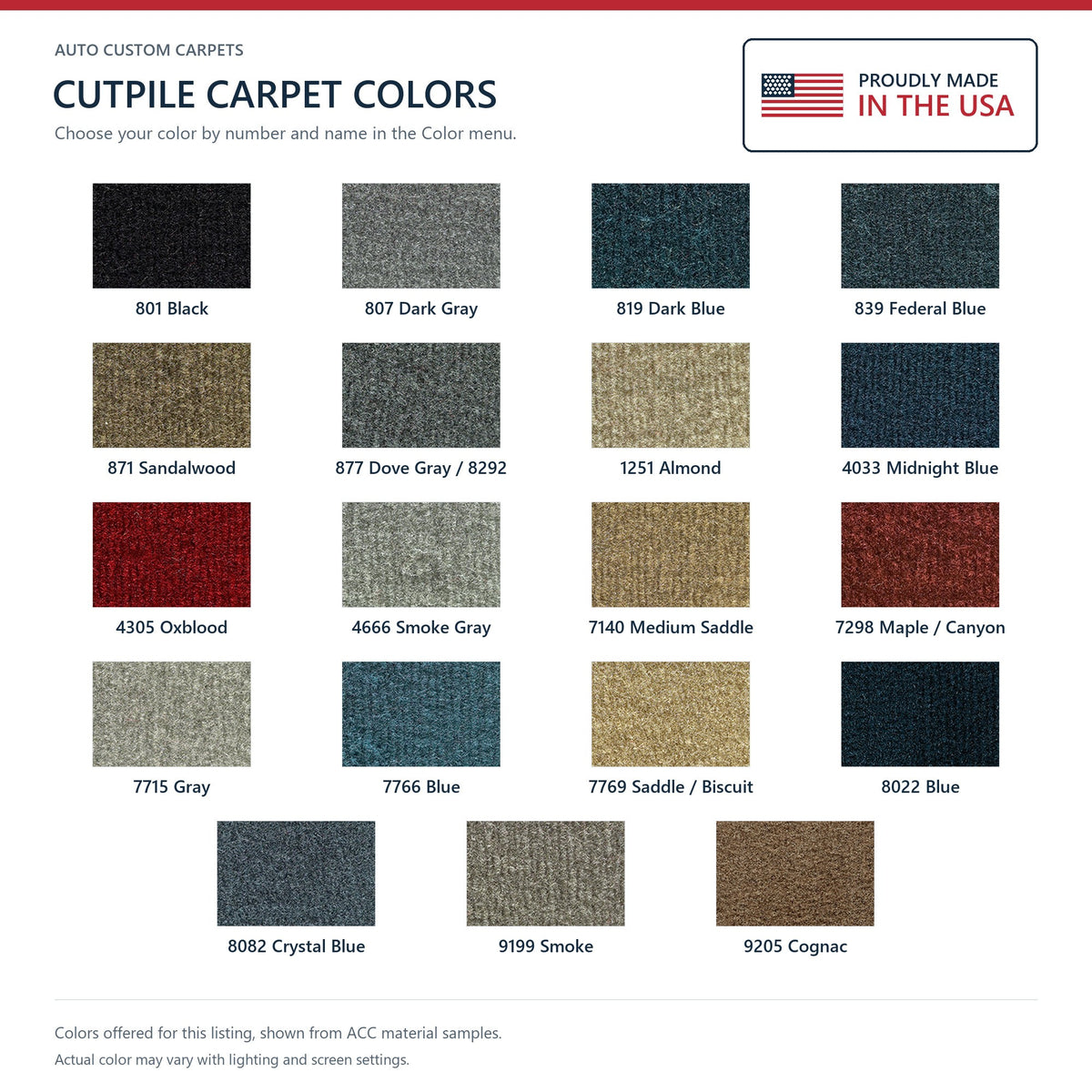 1981-1993 Dodge B250 Long Van Rear Fits 127 WB Cargo Area Cutpile Replacement Carpet Kit - 3-Piece - product details image 5