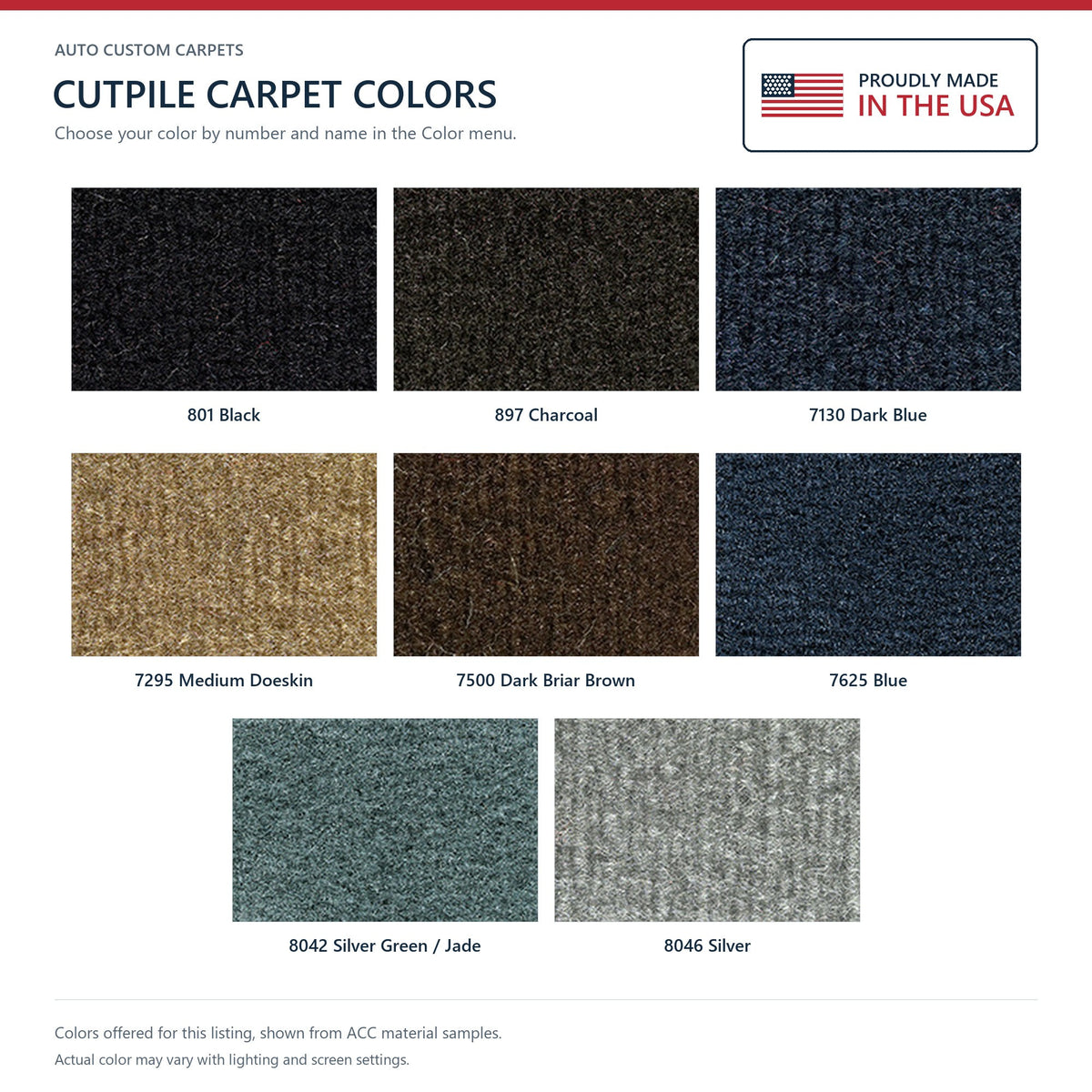 1982-1984 Pontiac Firebird Trans Am Cargo Area Cutpile Molded Replacement Carpet Kit - 1-Piece - product details image 7