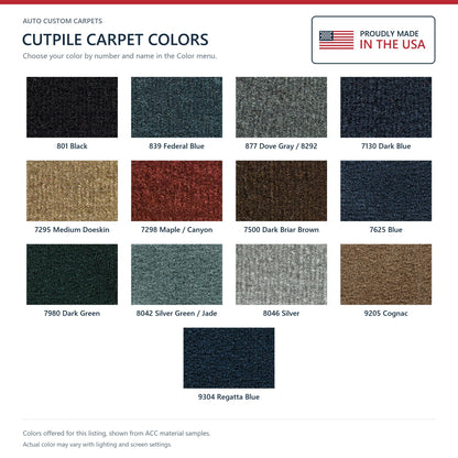1980-1985 Cadillac Seville 4DR Cutpile Molded Replacement Carpet Kit - 1-Piece - product details image 9