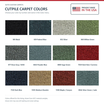 1978-1981 Oldsmobile Cutlass 2DR/4DR Cutpile Molded Replacement Carpet Kit - 1-Piece - product details image 9