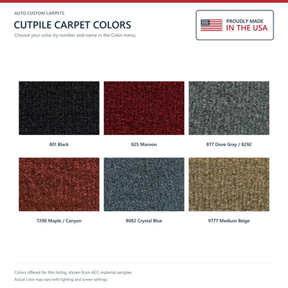 1988-1990 Chrysler New Yorker 4DR Front Wheel Drive Cutpile Molded Replacement Carpet Kit - 1-Piece - product details image 9