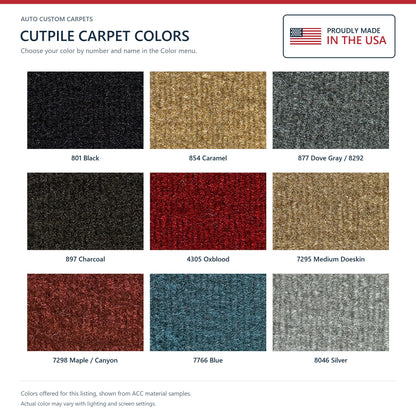 1985-1986 Chevrolet K5 Blazer Complete Cutpile Molded Replacement Carpet Kit - 6-Piece - product details image 9