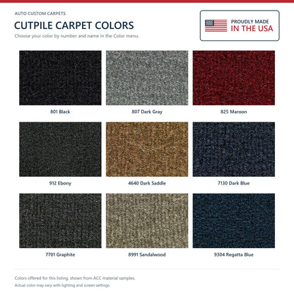 ACC Cutpile color options for this listing - Proudly Made in the USA