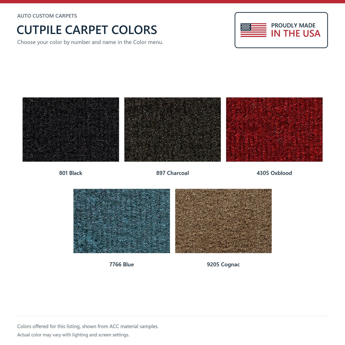 1991 GMC Syclone Reg Cab 4WD Cutpile Molded Replacement Carpet Kit - 1-Piece - product details image 10