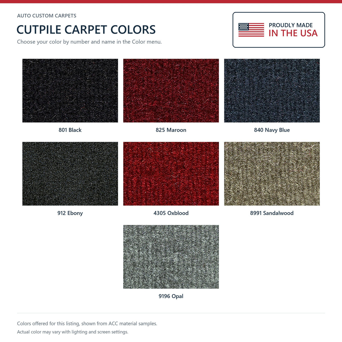 1998-2003 Ford F-150 Reg Cab Cutpile Molded Replacement Carpet Kit - 1-Piece - product details image 9