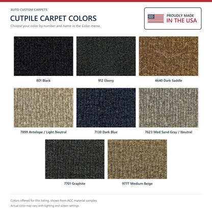 ACC Cutpile color options for this listing - Proudly Made in the USA