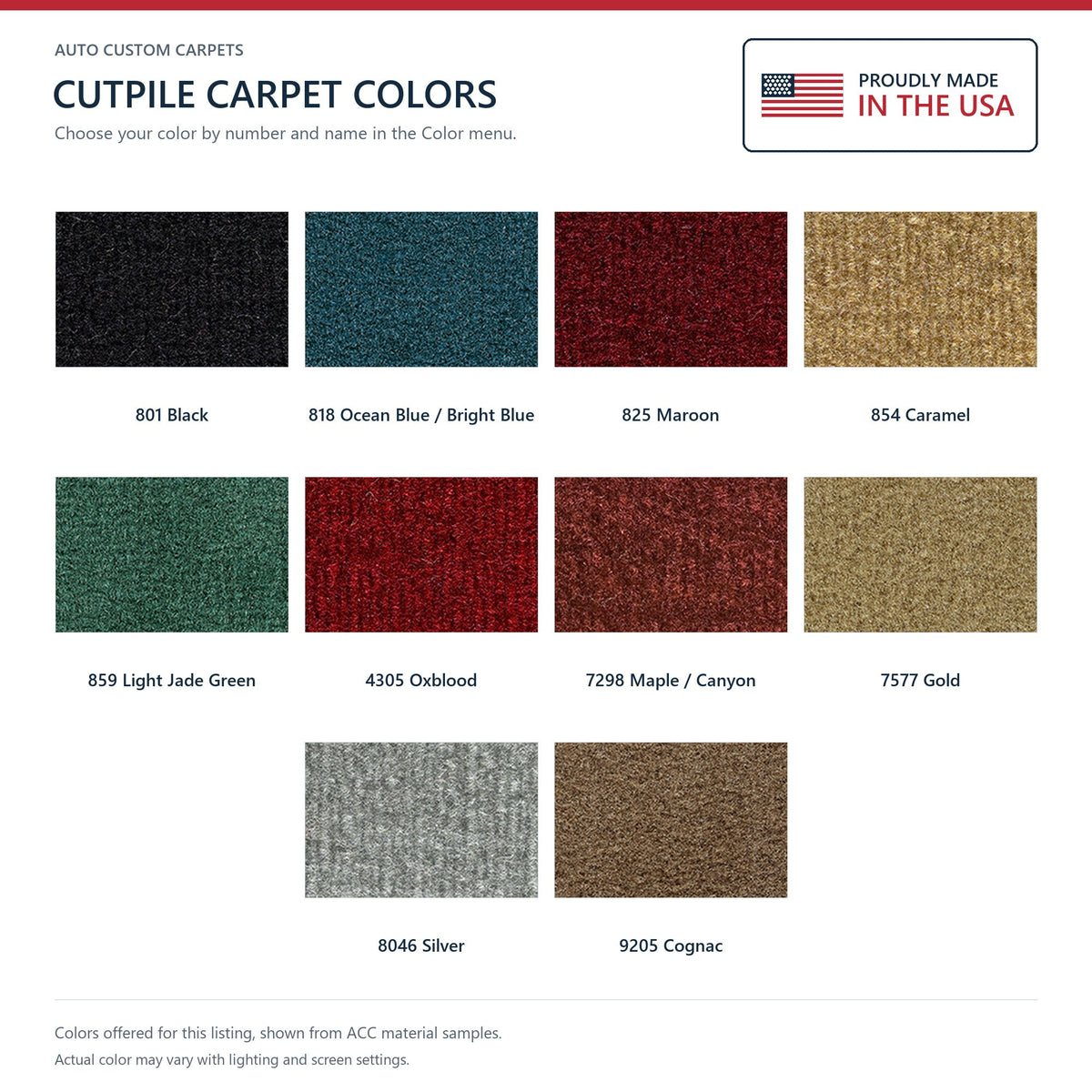 1974-1982 Dodge Ramcharger Cargo Area Cutpile Molded Replacement Carpet Kit - 3-Piece - product details image 7