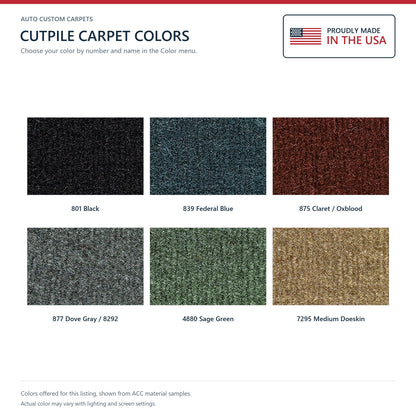 1987 Chevrolet El Camino Complete Cutpile Molded Replacement Carpet Kit - 5-Piece - product details image 9