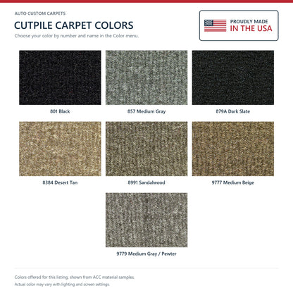 2002-2007 Jeep Liberty w/o Heel Pad Complete Cutpile Molded Replacement Carpet Kit - 3-Piece - product details image 7