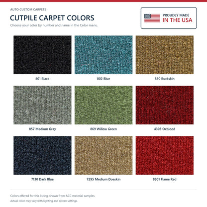 1974-1975 Pontiac Firebird 4spd w/o Tail Cutpile Molded Replacement Carpet Kit - 2-Piece - product details image 9