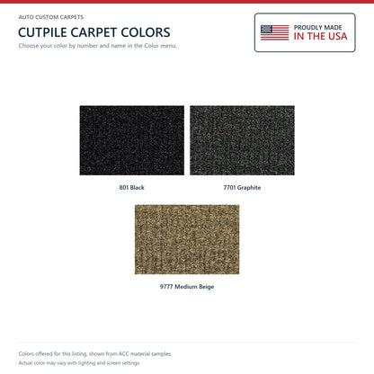 2002-2004 Oldsmobile Bravada 4DR w/o Heel Pad Cutpile Replacement Carpet Kit w/ Mass Backing - 2-Piece - product details imag