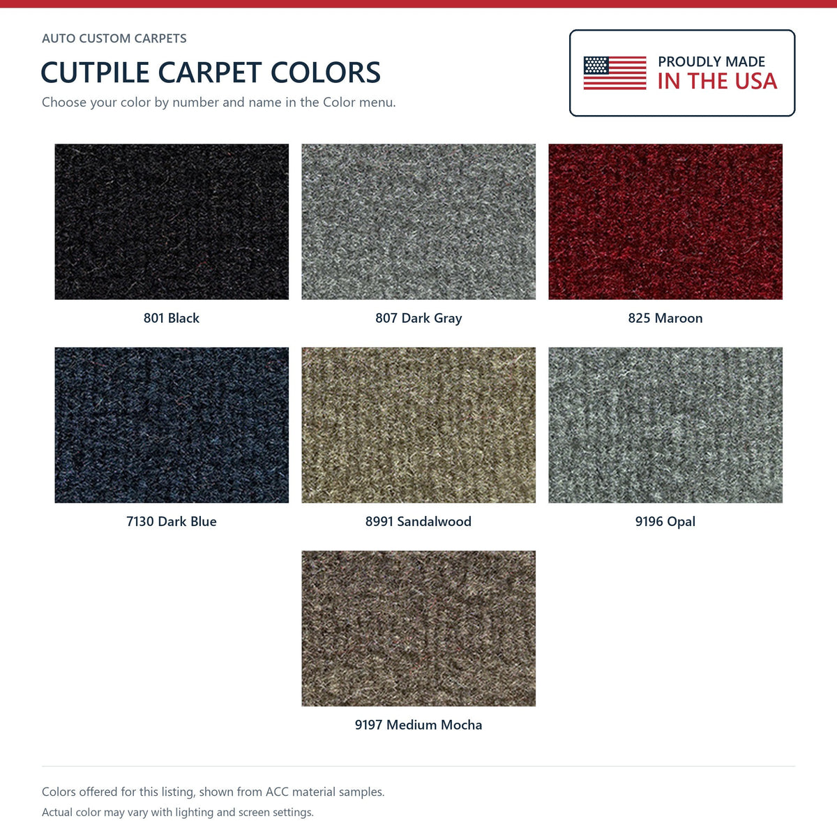 1997 Ford F-350 Reg Cab Gas or Diesel Cutpile Molded Replacement Carpet Kit - 1-Piece - product details image 9