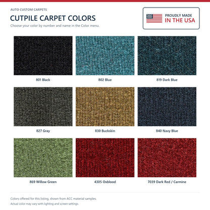 1974 Chevrolet Bel Air 2DR Cutpile Molded Replacement Carpet Kit - 2-Piece - product details image 9