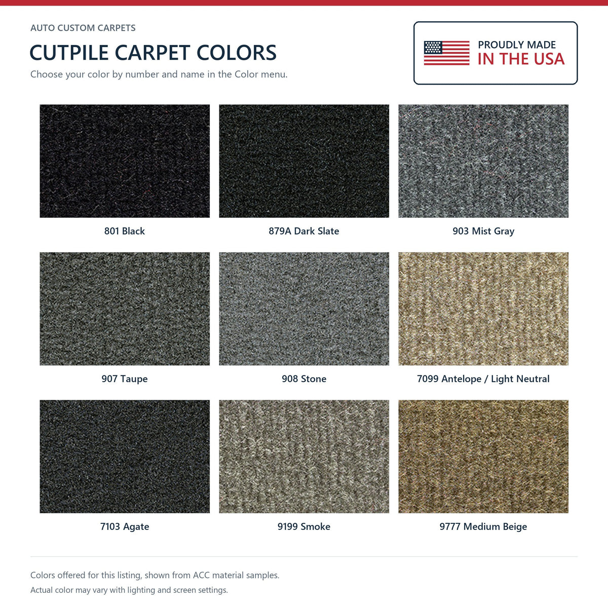 1997-2004 Dodge Dakota Reg Cab Auto 2 & 4WD Cutpile Molded Replacement Carpet Kit - 1-Piece - product details image 9