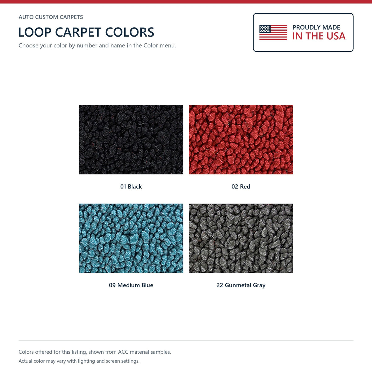 1964-1966 Chrysler New Yorker 2DR Auto Loop Molded Replacement Carpet Kit - 2-Piece - product details image 9