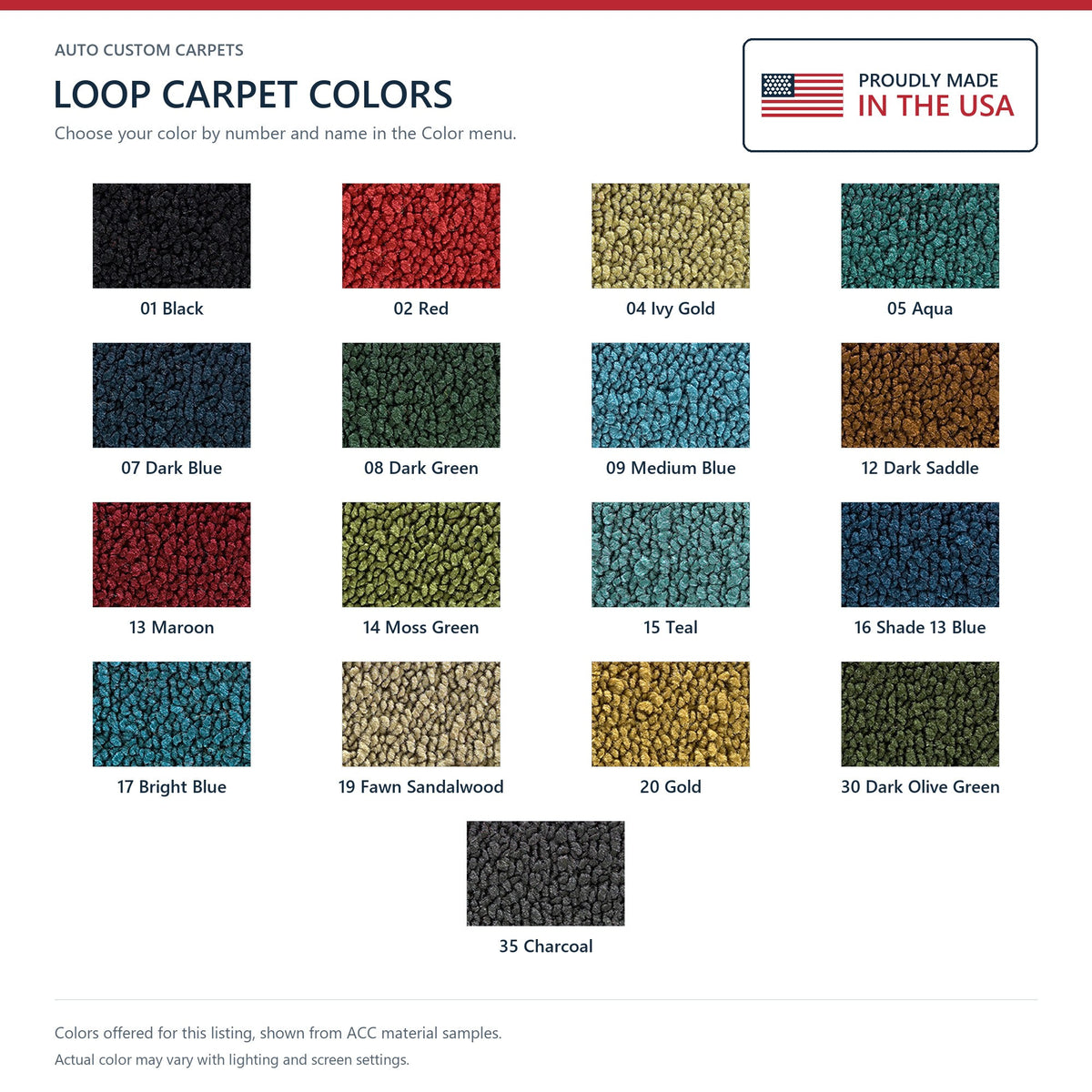 1969-1973 Chrysler Town & Country 4DR Loop Molded Replacement Carpet Kit - 2-Piece - product details image 9