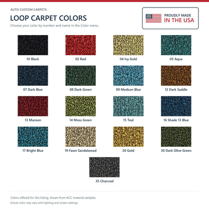 1969-1973 Chrysler Town & Country 4DR Loop Molded Replacement Carpet Kit - 2-Piece - product details image 9