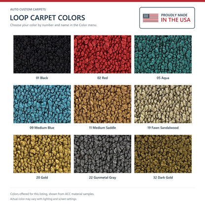 1962-1965 Plymouth Belvedere 4DR Auto Loop Molded Replacement Carpet Kit - 2-Piece - product details image 9