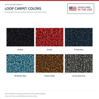 1947-1954 Chevrolet Truck Reg Cab Front with Side Extensions Loop Replacement Carpet Kit - 1-Piece - product details image 8