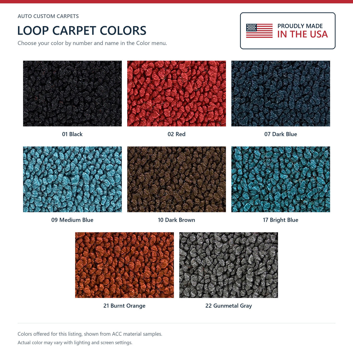 1968 Chevrolet Corvette 4spd Complete with Pad Loop Molded Replacement Carpet Kit - 9-Piece - product details image 10