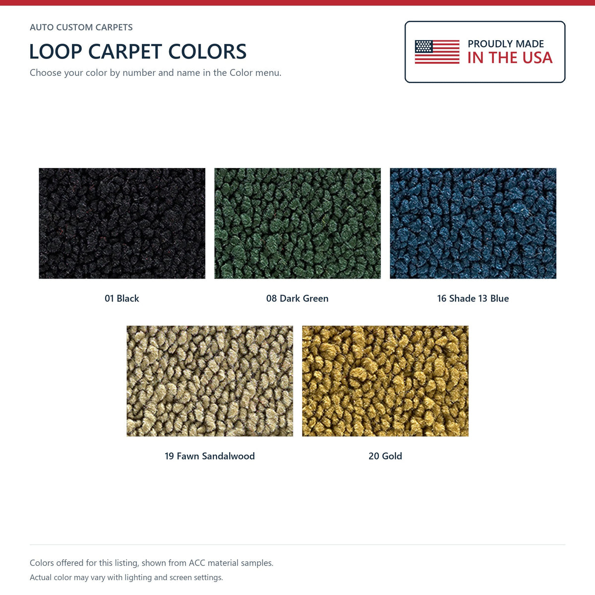1972-1973 Plymouth Gran Fury 2DR Auto Loop Molded Replacement Carpet Kit - 2-Piece - product details image 9