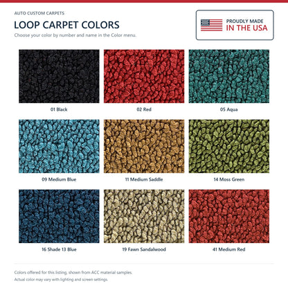 1964 Chevrolet Bel Air Kick Panel Inserts with Air Loop Replacement Carpet Kit - 2-Piece - product details image 5