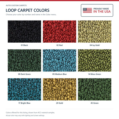 1971-1973 Oldsmobile Toronado Loop Molded Replacement Carpet Kit - 1-Piece - product details image 9