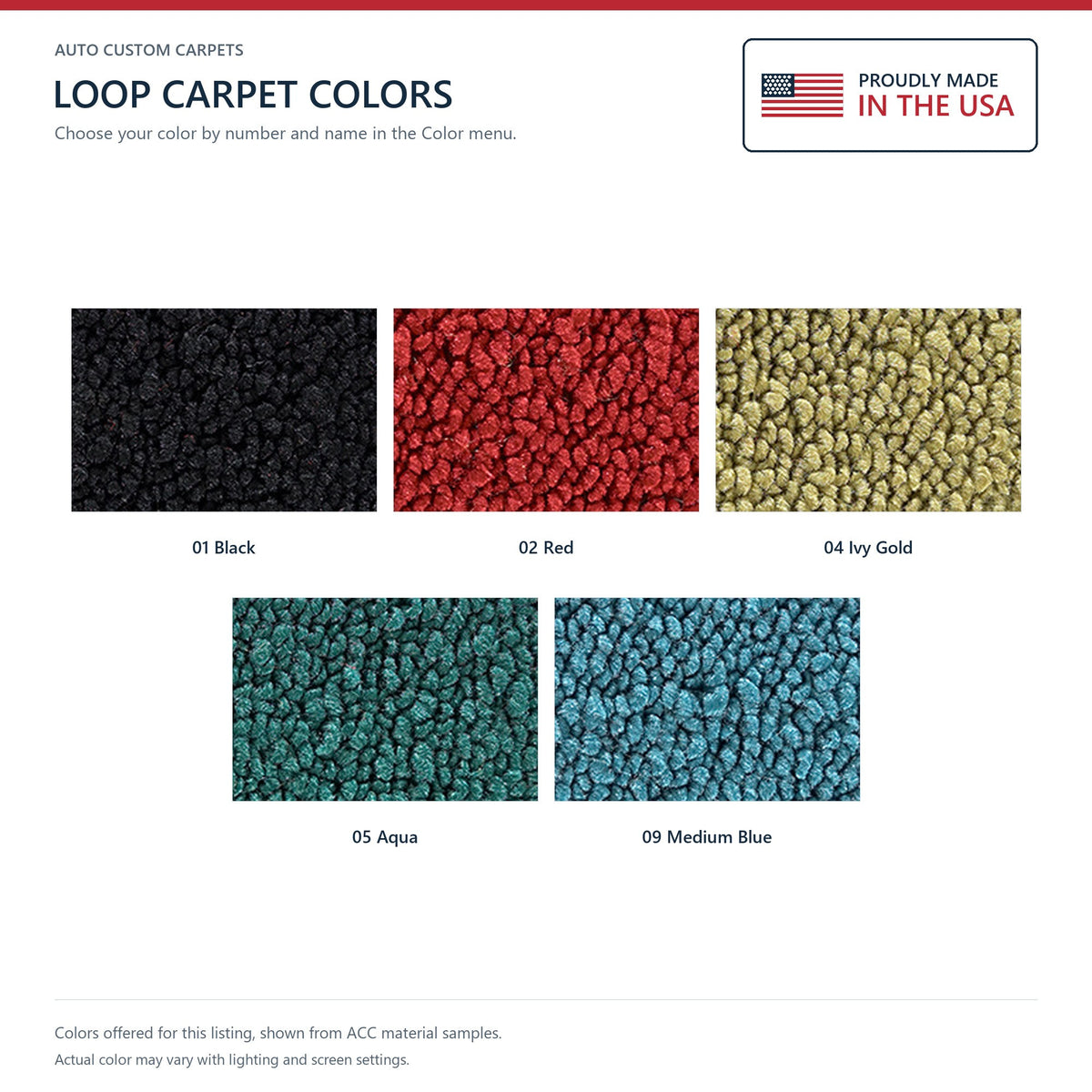 1964-1967 Oldsmobile 442 2DR Auto Loop Molded Replacement Carpet Kit - 2-Piece - product details image 9