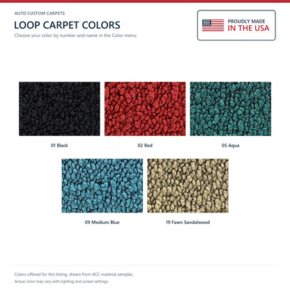 1963 Dodge Polara 500 2DR 4spd Loop Molded Replacement Carpet Kit - 2-Piece - product details image 9