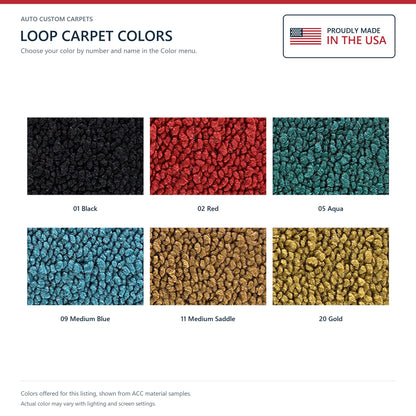 1964 Plymouth Fury Sport 2DR Auto Loop Molded Replacement Carpet Kit - 2-Piece - product details image 9