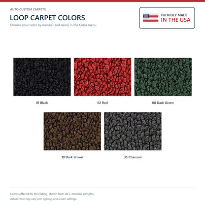 1961-1963 Oldsmobile F85 2DR Hardtop/Sedan Auto Loop Molded Replacement Carpet Kit - 1-Piece - product details image 8